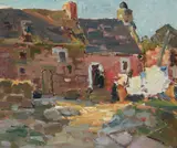 George Kennedy Brandriff, A Home - San Guanole - France; Farm Home, Douarnenez - France, Brittany (a group of two)
