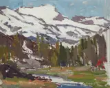 George Kennedy Brandriff, Looking South from Lake Mary, High Sierra - California