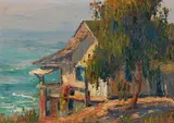 George Kennedy Brandriff, Sunday Morning (Laguna Bungalow); Creek Landscape (double-sided)