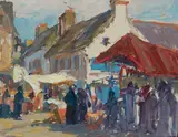 George Kennedy Brandriff, Marché, Douarnenez - France