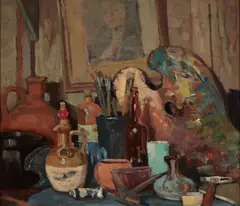 George Kennedy Brandriff, Studio, Laguna Beach, 1930, oil on canvas