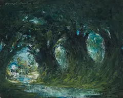 Darrel Austin, Will-of-the-Wisp, 1958, oil on canvas