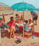 Filastro Mottola, Sunbathers on Main Beach, Laguna