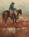 Keith Christie, Checking the Bogs, 1991, oil on canvas