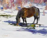Walt Gonske, Taos Pueblo Stock, oil on canvas