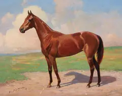 George Ford Morris, The Race Mare, 1947, oil on illustration board
