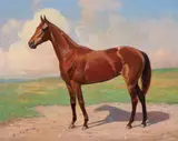 George Ford Morris, The Race Mare, 1947, oil on illustration board
