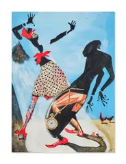 Michael Singletary, Cabin Fever, collage on canvas