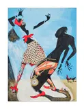 Michael Singletary, Cabin Fever, collage on canvas