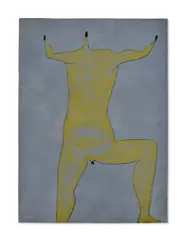 Untitled by Francesco Clemente, pastel on paper, sold Feb 2021