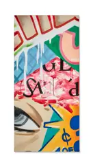 Liquid Love by John Matos, spray paint and enamel on canvas, sold Feb 2021