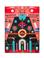Baker Overstreet, Evillene's Latrine, acrylic on canvas