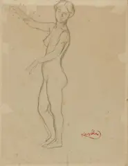 František Kupka, Study for Aristophanes' 'Lysistrata', circa 1905-06, pencil on paper