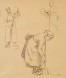 Camille Pissarro, Femmes travaillant