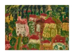 Eugène Brands, Untitled, oil on paper mounted on board