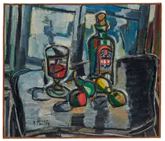 Isaac Païles, Nature morte, oil on canvas
