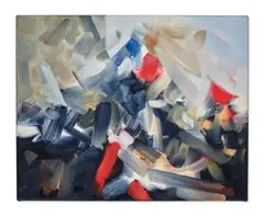 Untitled by Michael van Ofen, oil on canvas, sold Feb 2021