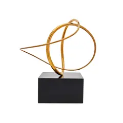 José de Rivera, Construction No. 125, bronze on wooden base with motor