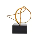 José de Rivera, Construction No. 125, bronze on wooden base with motor