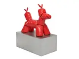 Gimhongsok, Untitled, bronze (canine construction) on metal base