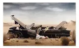 Gérard Rancinan, On the way back from Disneyland, argentic print mounted on plexiglass