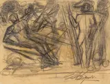 David Alfaro Siqueiros, Boceto para 'cuauhtemoc redivivo'