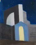 Joseph Stella, Church at Nighttime with Starry Sky