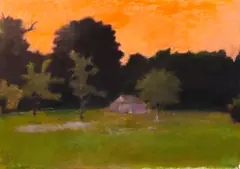 Wolf Kahn, Evening Encampment, 1974, oil on canvas
