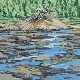 Neil Welliver, Moosehorn Drought II, 1979, oil on canvas