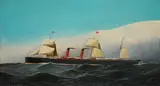 Antonio Jacobsen, The S.S. Servia at Sea