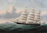 William Gay Yorke, American Clipper Ship Herald of The Morning, 1870, oil on canvas