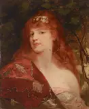 Jean-Joseph Benjamin-Constant, The Sultan's favorite, oil on panel