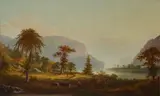 Alexander F. Loemans, On The Hudson Near West Point, oil on canvas