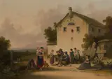 Joshua Shaw, The Travelling Tinker, 1843, oil on canvas laid down on board