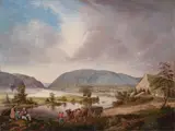 John Ludlow Morton, View on the Hudson from New Windsor, circa 1840, oil on canvas