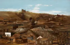 William Allen Rogers, Boomtown, oil on canvas