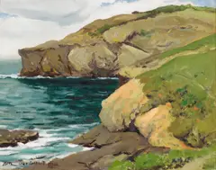 Arthur Hill Gilbert, Point Lobos, oil on canvas