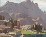 Edgar Alwin Payne, Sierra Lake in the shadow of a majestic peak