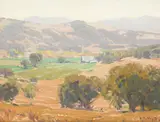 Hanson Puthuff, Wooded Slopes, oil on canvas