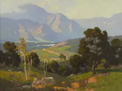 Elmer Wachtel, The Grandeur that is California, oil on canvas