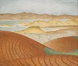 Thomas Hayes, View of Point Richmond, 1936, tempera on Masonite