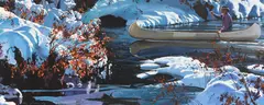 Oleg Stavrowsky, Snow Glide, oil on canvas