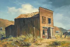 Ralph Love, Ghost Town, oil on canvas