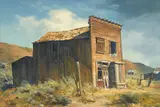 Ralph Love, Ghost Town, oil on canvas