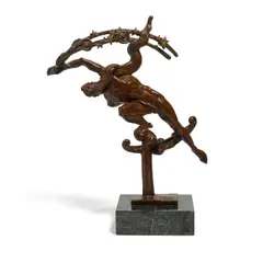 Genesis by Donald De Lue, 1986, bronze with brown patina, sold Aug 2020