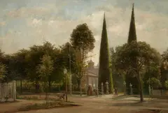 Ferdinand Richardt, The Old Soulé House, circa 1885, oil on canvas