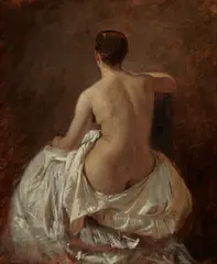 Toby Edward Rosenthal, Nude Seen from the Rear, circa 1880, oil on canvas