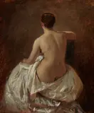 Toby Edward Rosenthal, Nude Seen from the Rear, circa 1880, oil on canvas