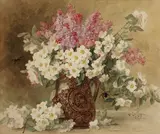 Paul de Longpré, Crabapple blossoms and lilacs