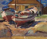 Maurice Logan, Sunday Morn, circa 1931, oil on canvas